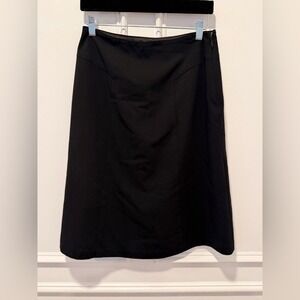 Evan-Picone Petite Black A-Line Skirt Size 6P